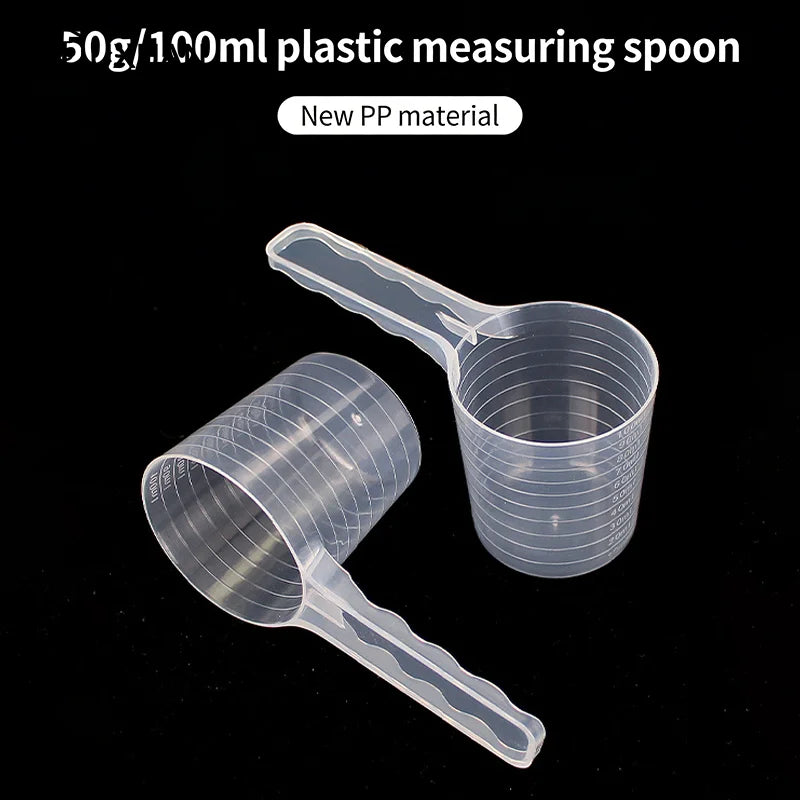 Transparent Pet Food Measuring Spoon with Scale