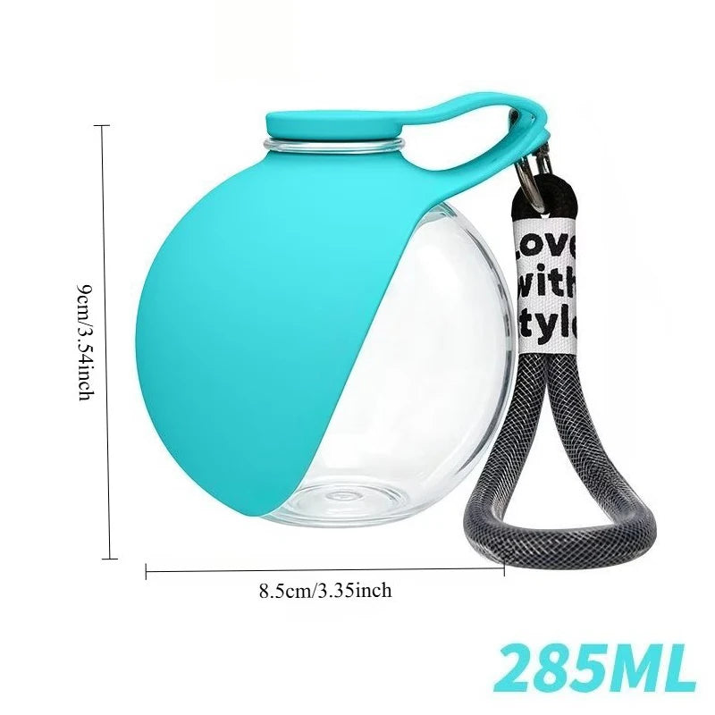 Portable Dog Water Bottle with Hanging Rope