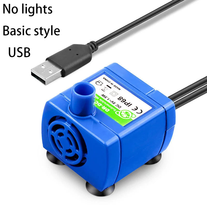 LED Replacement Pet Water Fountain Pump