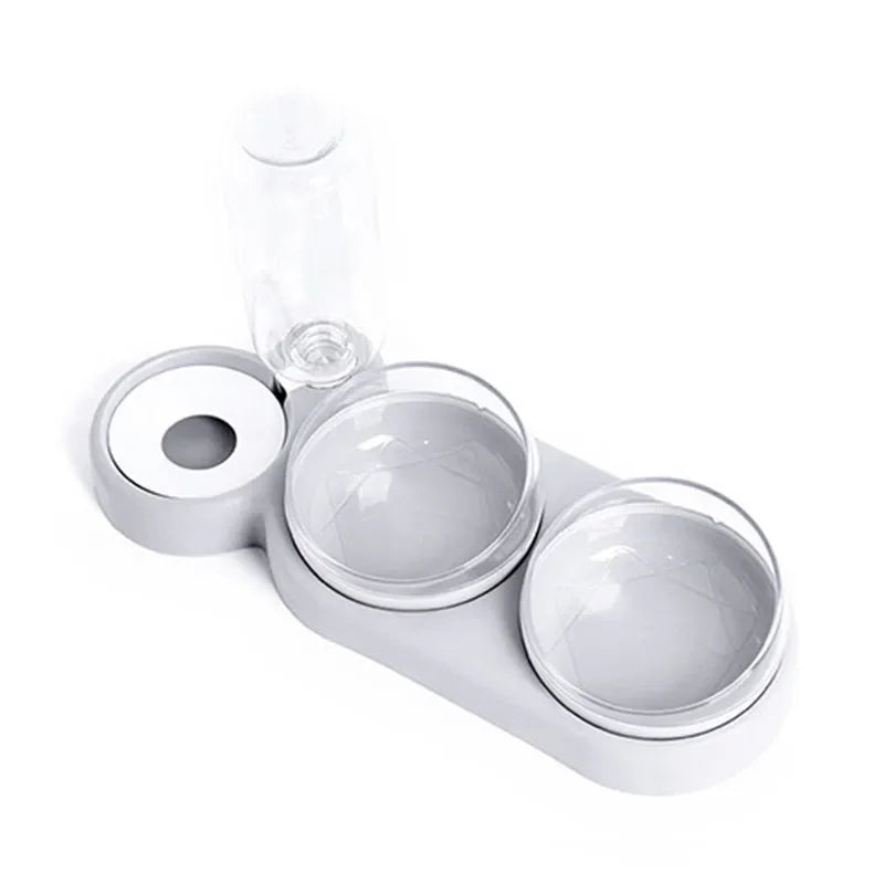 Automatic Triple Bowl Pet Feeder and Water Dispenser