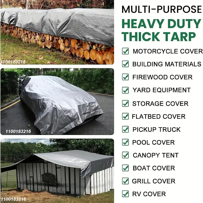Waterproof PE 0.32mm Tarpaulin Sunshade Sail
