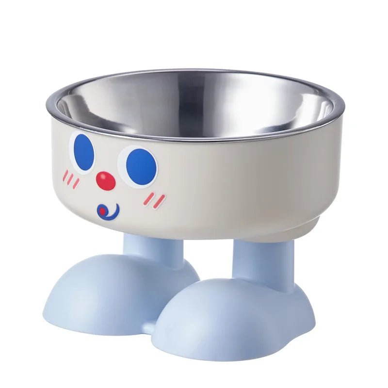 Elevated Anti-Tip Stainless Steel Pet Bowl