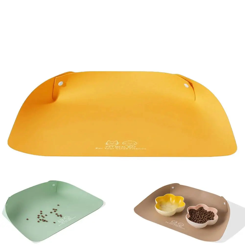 Waterproof PU Leather Anti-Spill Pet Feeding Mat