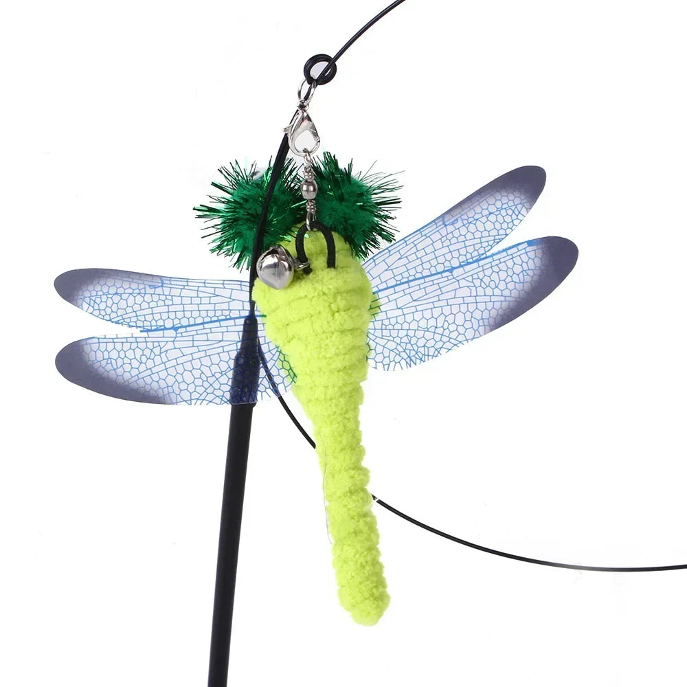 Interactive Simulation Bird Cat Teaser Toy with Bell