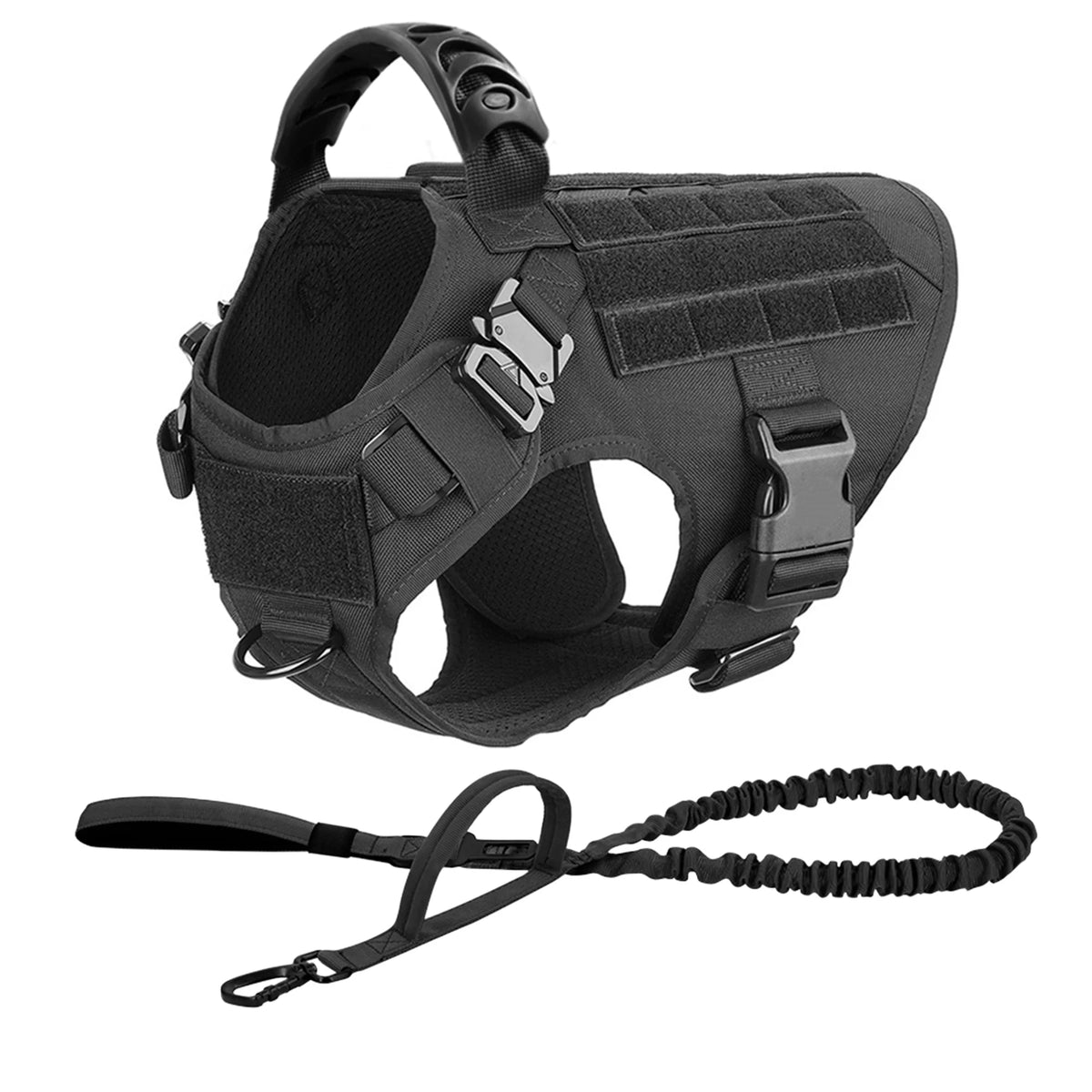 Military Tactical Dog Harness And Leash Set
