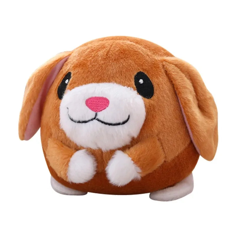 Interactive Plush Bouncing Dog Toy with Music and Vibration