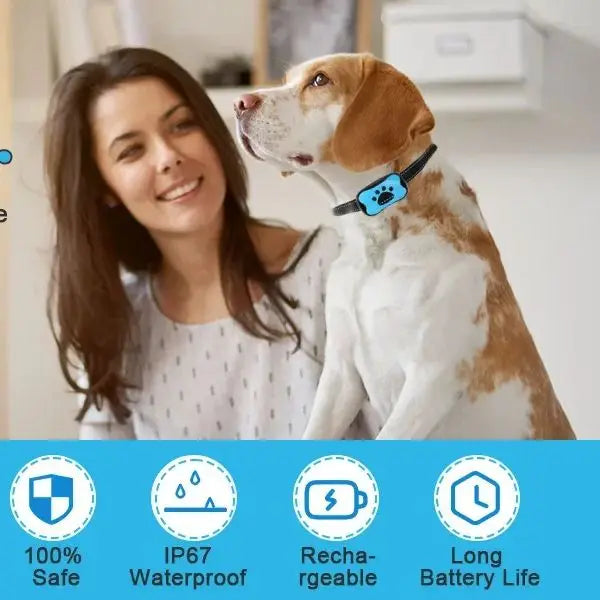 Rechargeable Ultrasonic Anti Bark Dog Training Collar