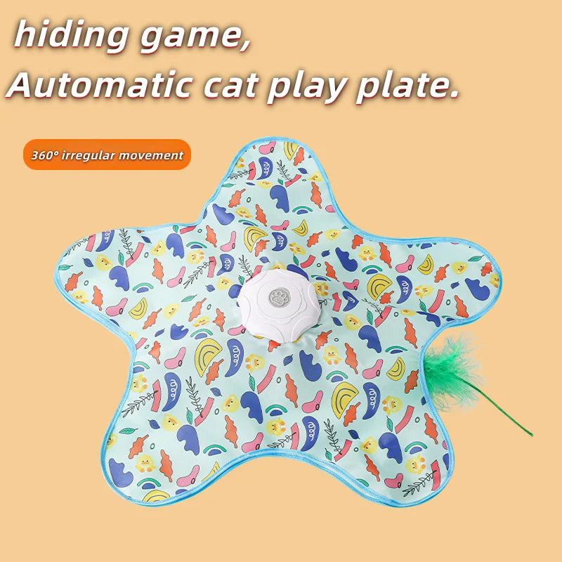 Automatic Hide and Seek Cat Turntable Toy