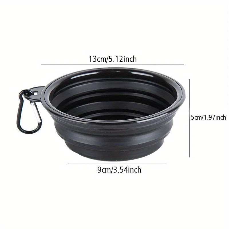 Portable Silicone Dog Folding Travel Bowl