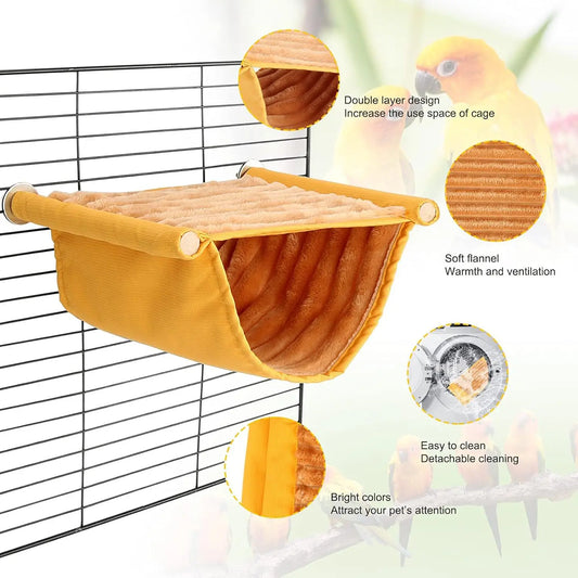 Parrot House Bird Nest Bed Cage Accessory