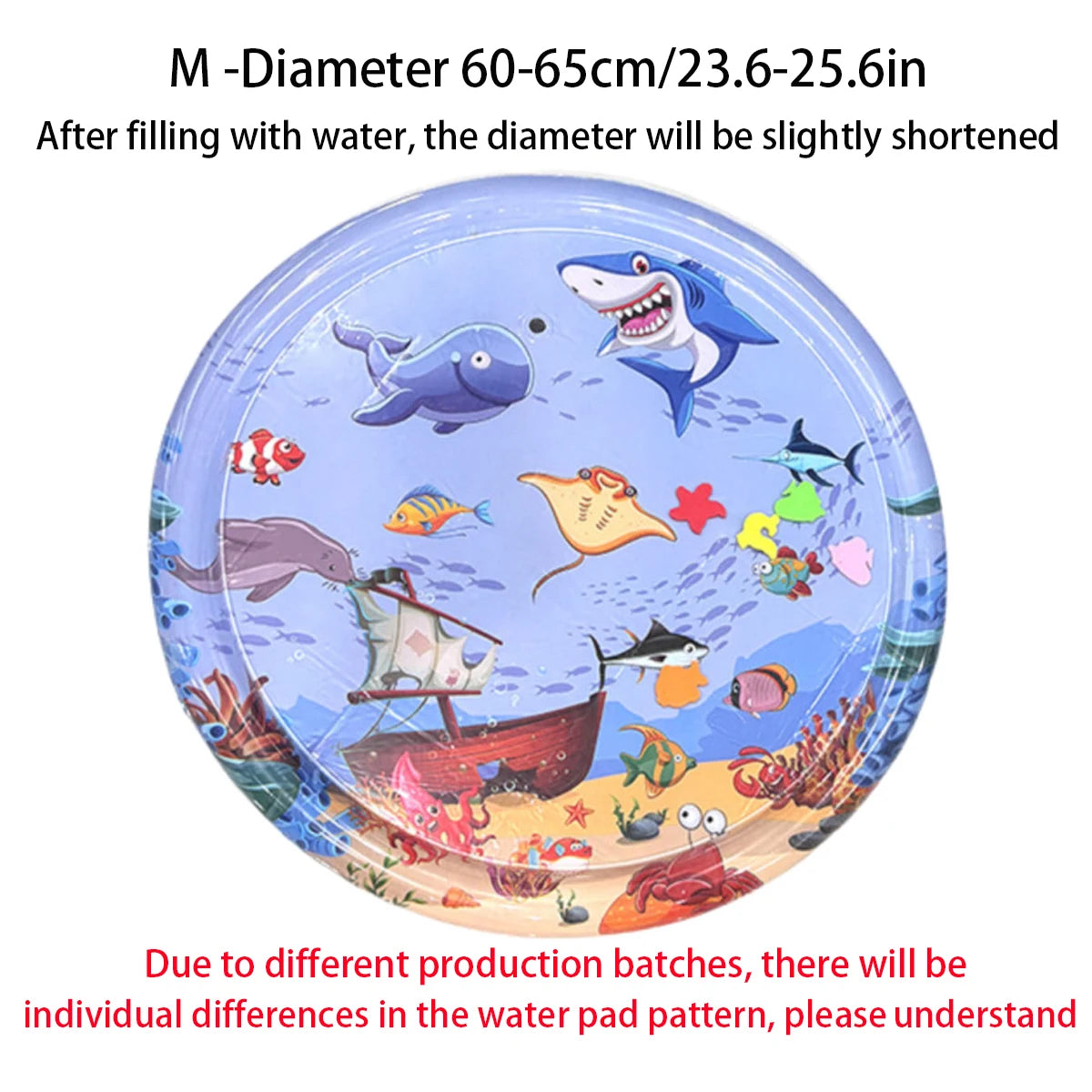 Inflatable Ocean Theme Pet Cooling Water Mat