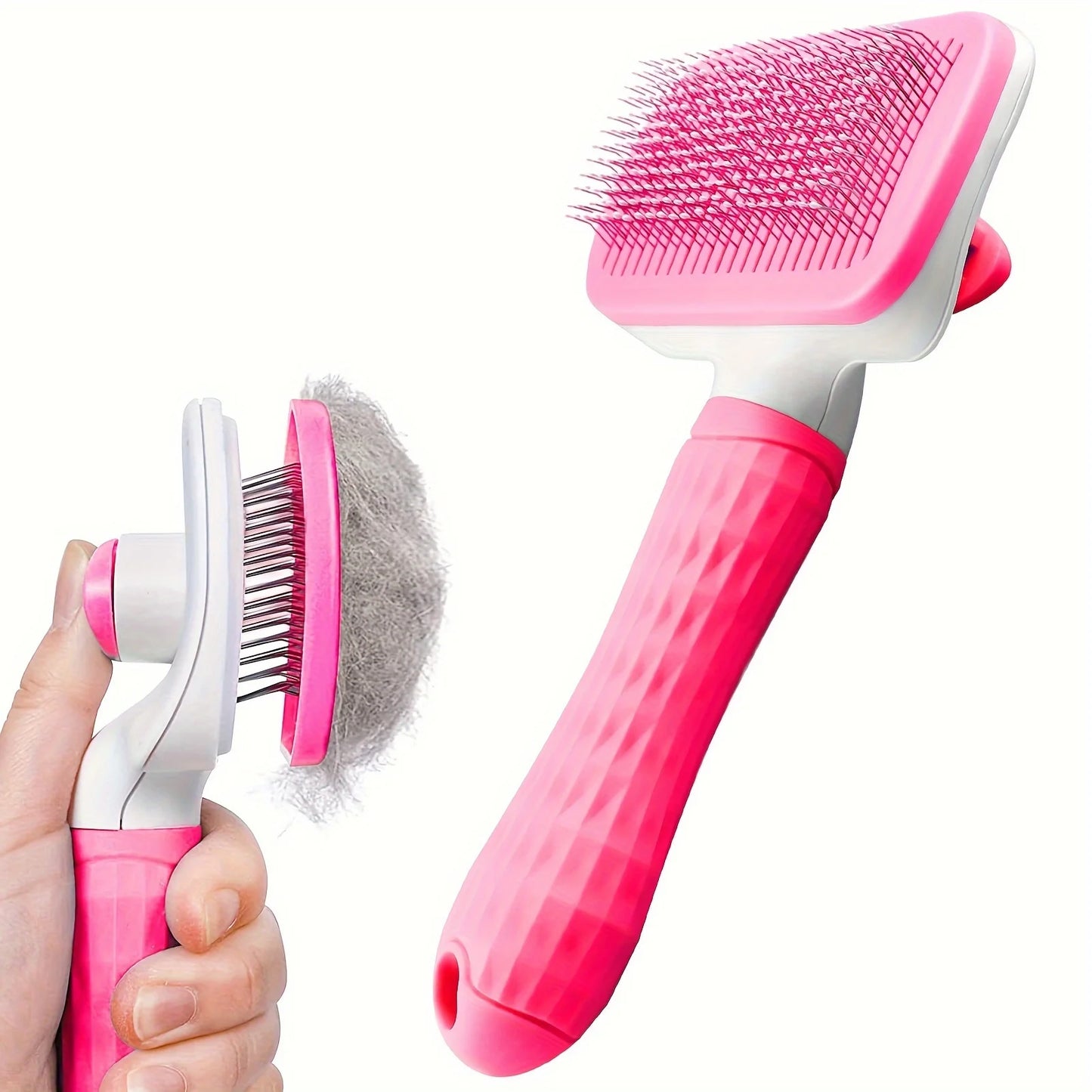 Self Cleaning Pet Hair Removal Comb and Cat Slicker Brush
