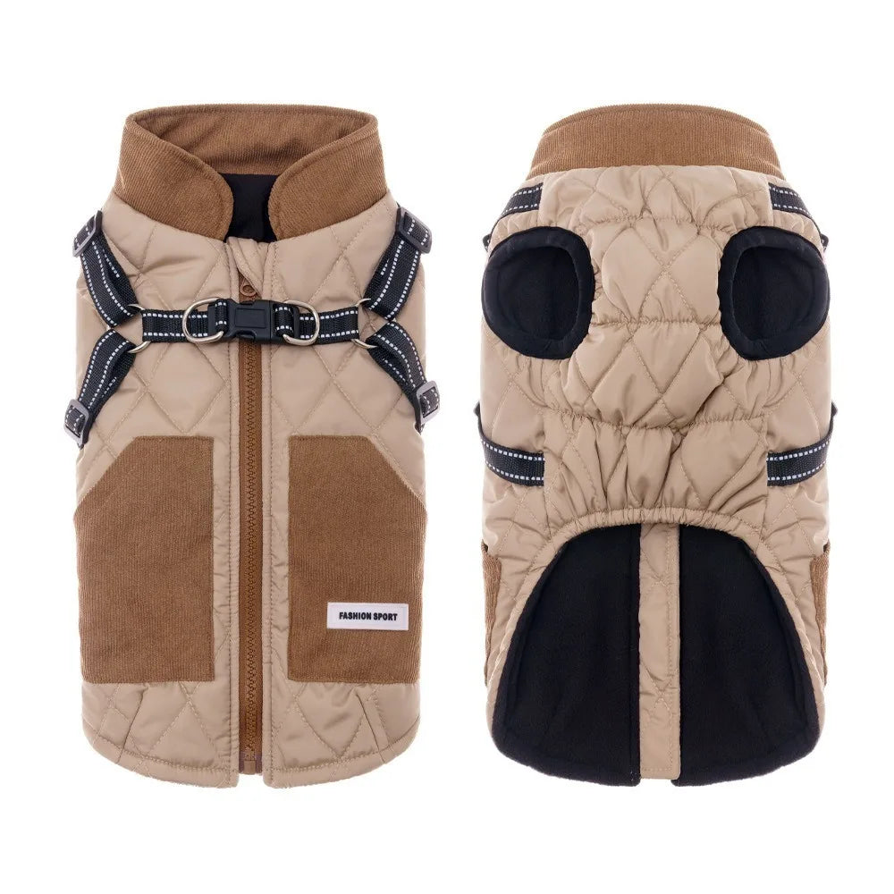 Reflective Windproof Adjustable Winter Dog Jacket