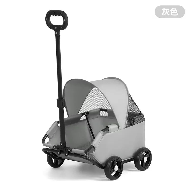 Lightweight Foldable Small Pet Stroller for Dogs and Cats