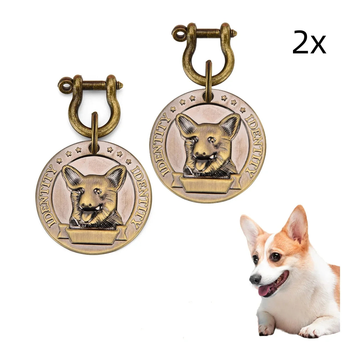 VIP Pets Personalized Bronze Engraved Dog Cat ID Tag