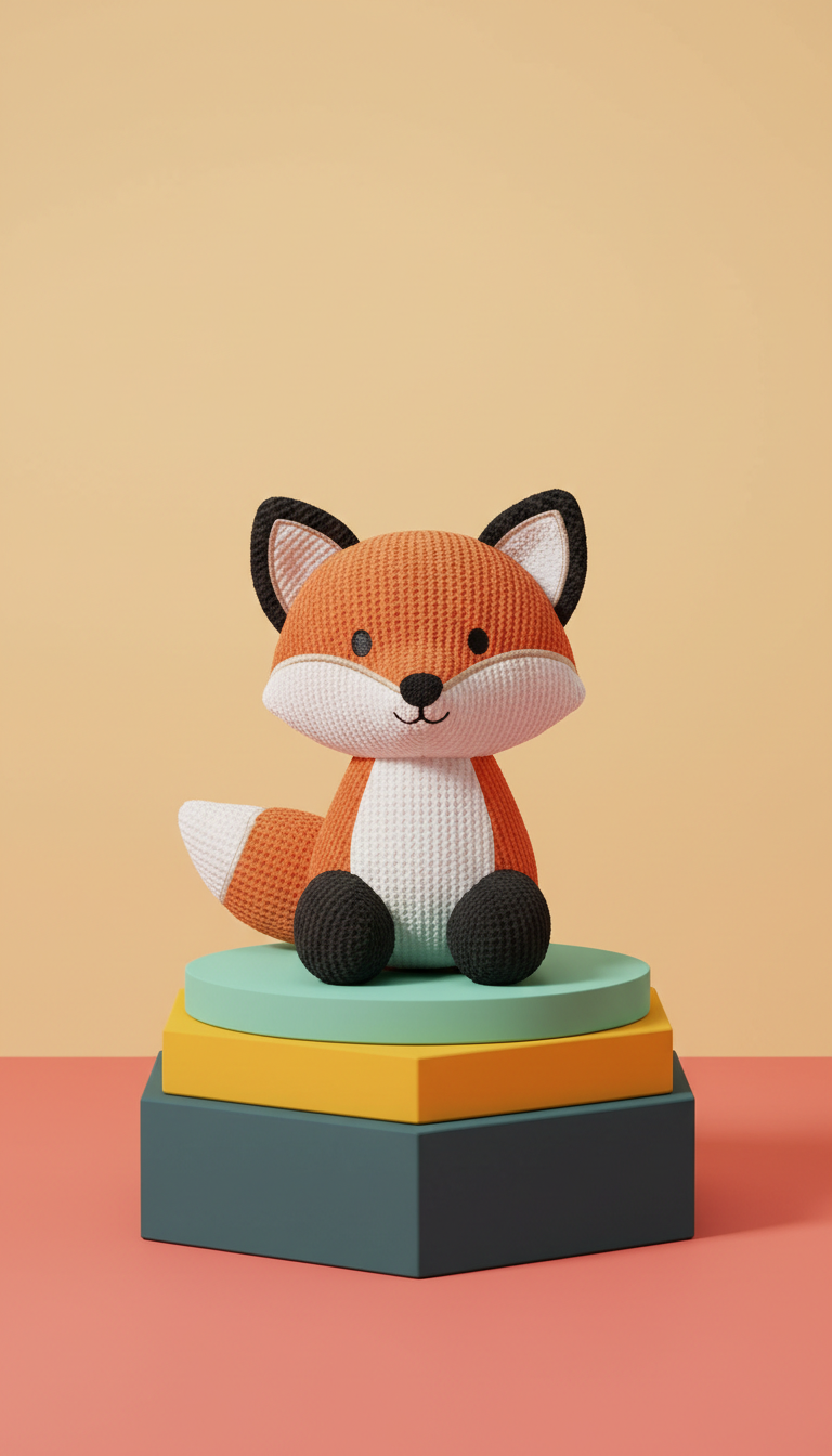 Durable Squeaky Plush Fox Toy