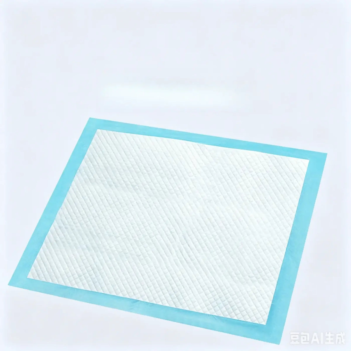 Parrot pee pads super absorbent bird cage liner with light blue border and white textured center for leak proof use