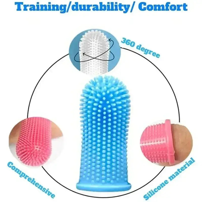 Silicone Pet Finger Toothbrush Sets