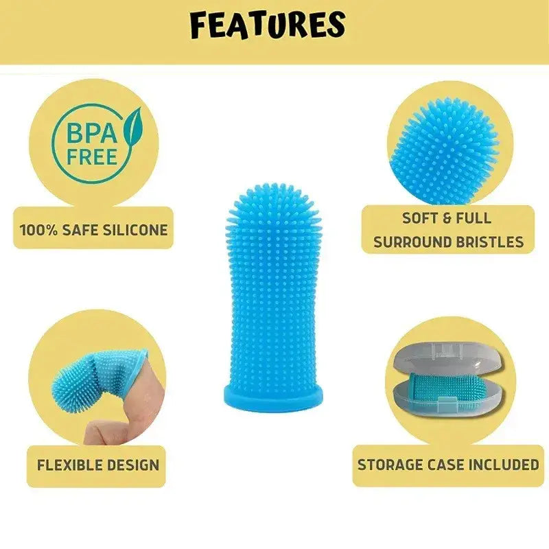 Silicone Pet Finger Toothbrush Sets