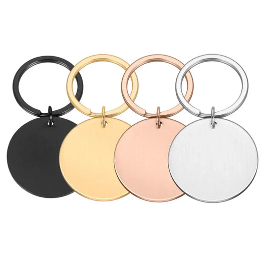 10 Stainless Steel Blank Dog ID Tags for DIY Jewelry