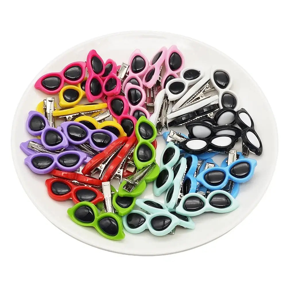 100pcs Cute Heart Pet Hair Clips Grooming Accessories
