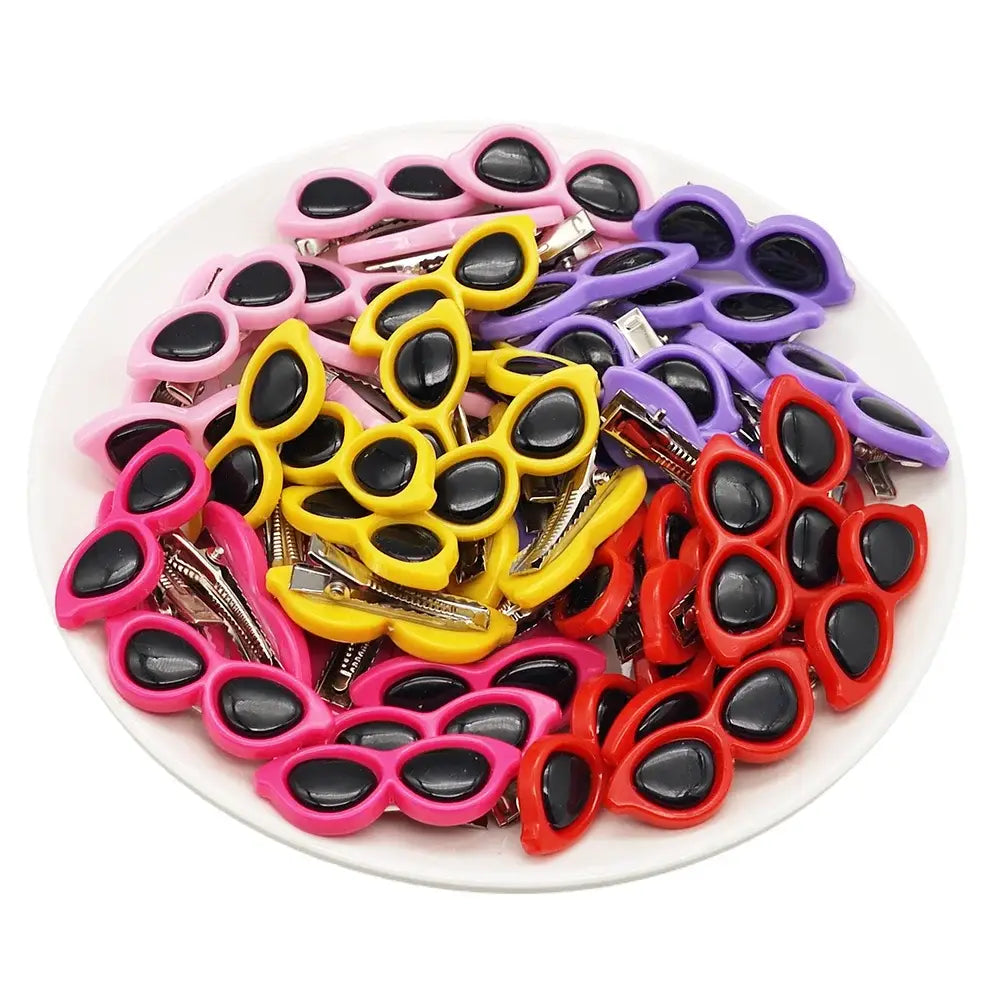 100pcs Cute Heart Pet Hair Clips Grooming Accessories