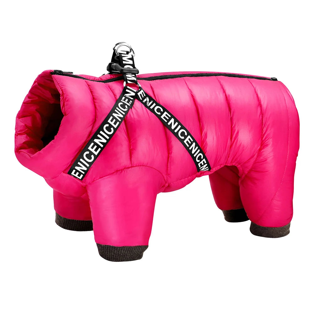 Warm Waterproof Dog Jumpsuit and Jacket