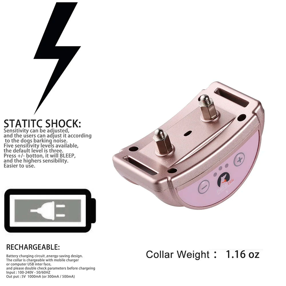 Rechargeable Anti-Bark Dog Training Collar