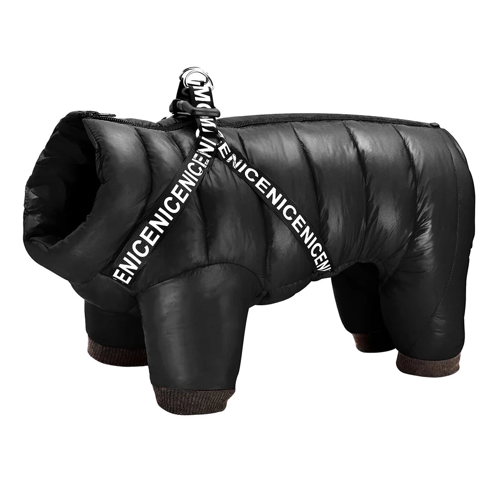 Warm Waterproof Dog Jumpsuit and Jacket