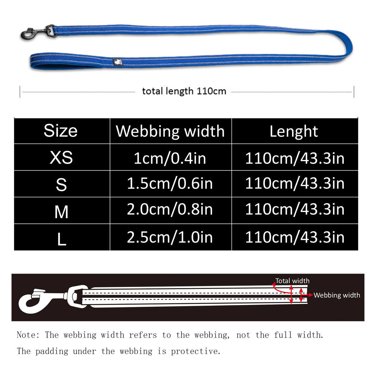Truelove Reflective Nylon Dog and Cat Walking Harness