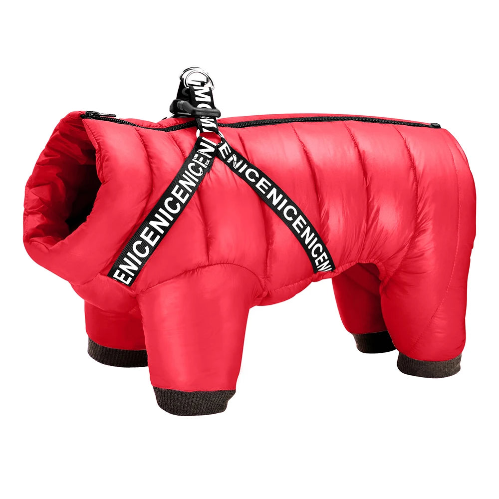 Warm Waterproof Dog Jumpsuit and Jacket