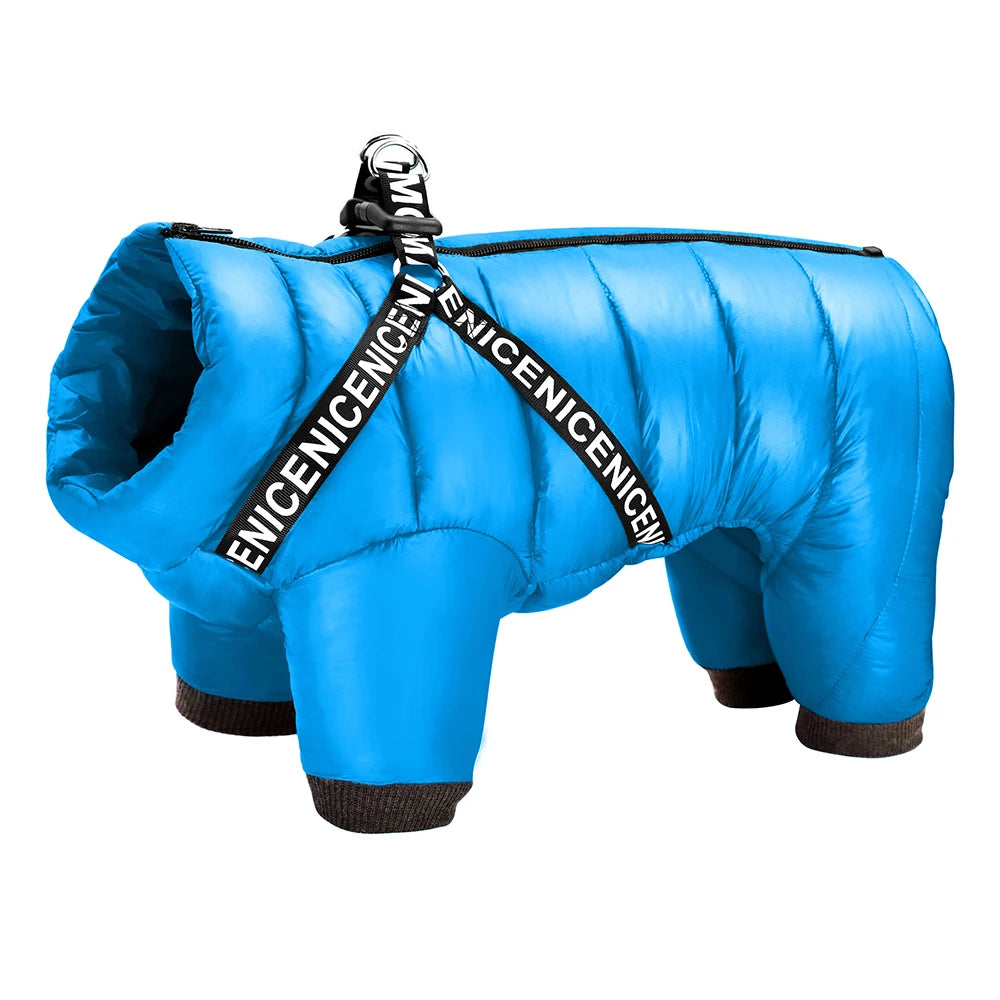 Warm Waterproof Dog Jumpsuit and Jacket