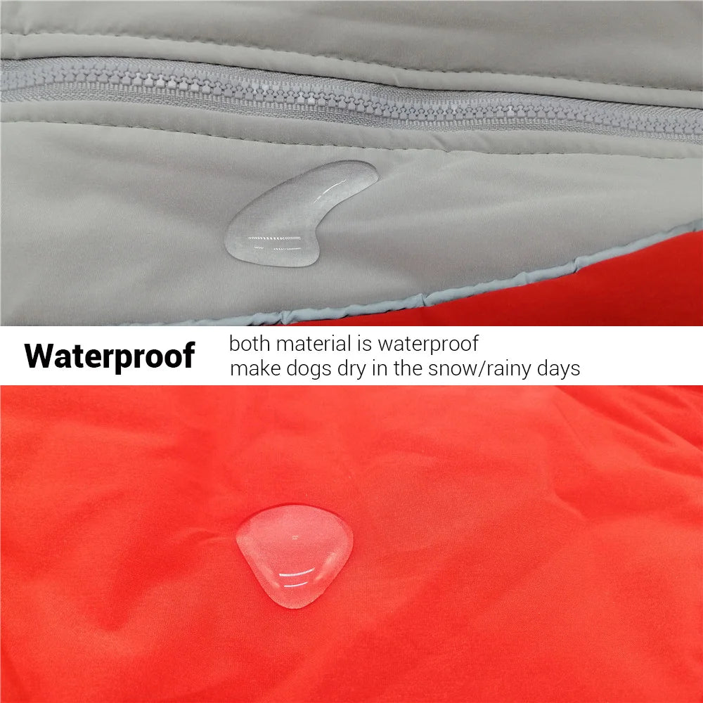 Reflective Waterproof Winter Dog Overalls Jumpsuit