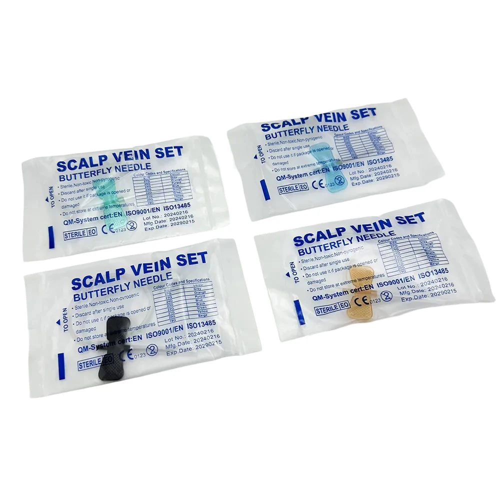 50 Pack Disposable Butterfly Pet Blood Infusion Needles