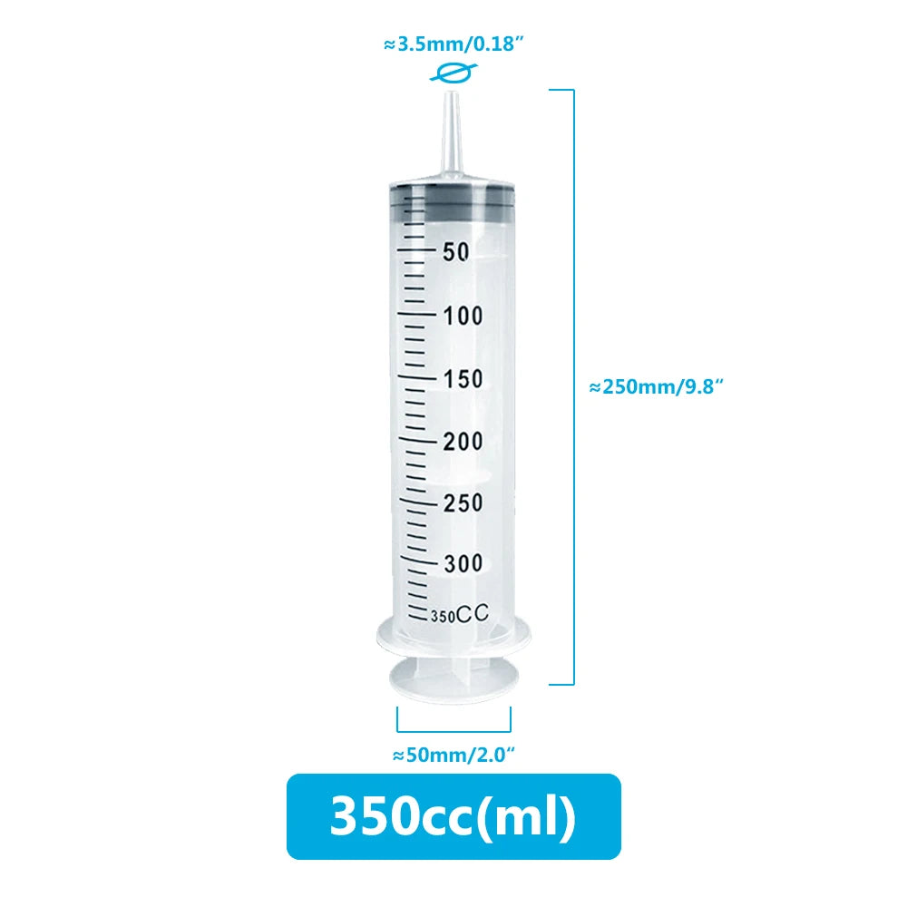 Large Capacity Pet Feeding and Liquid Syringe with Hose