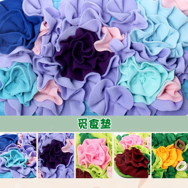 Interactive Flower Dog Sniffing Mat and Slow Feeder