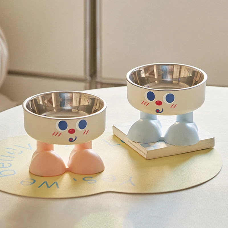 Elevated Anti-Tip Stainless Steel Pet Bowl