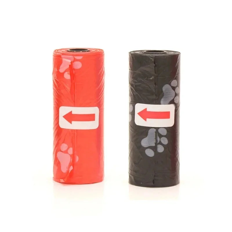 Disposable Dog Poop Bags with Dispenser and Leash Clip