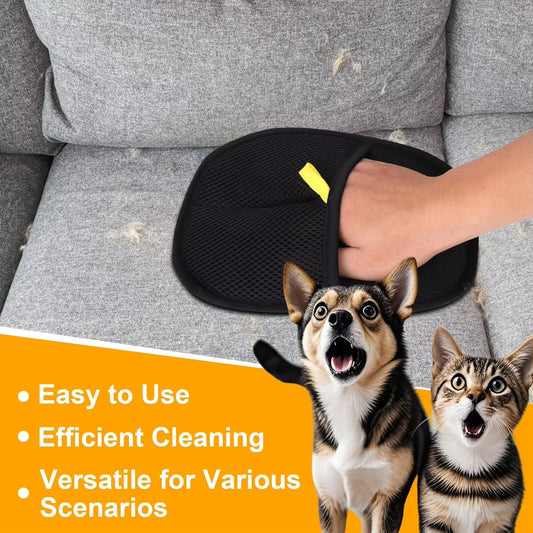 Double-Sided Pet Hair Removal Grooming Gloves