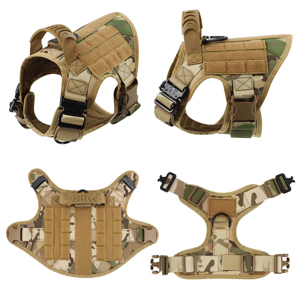 Military Tactical Dog Harness And Leash Set