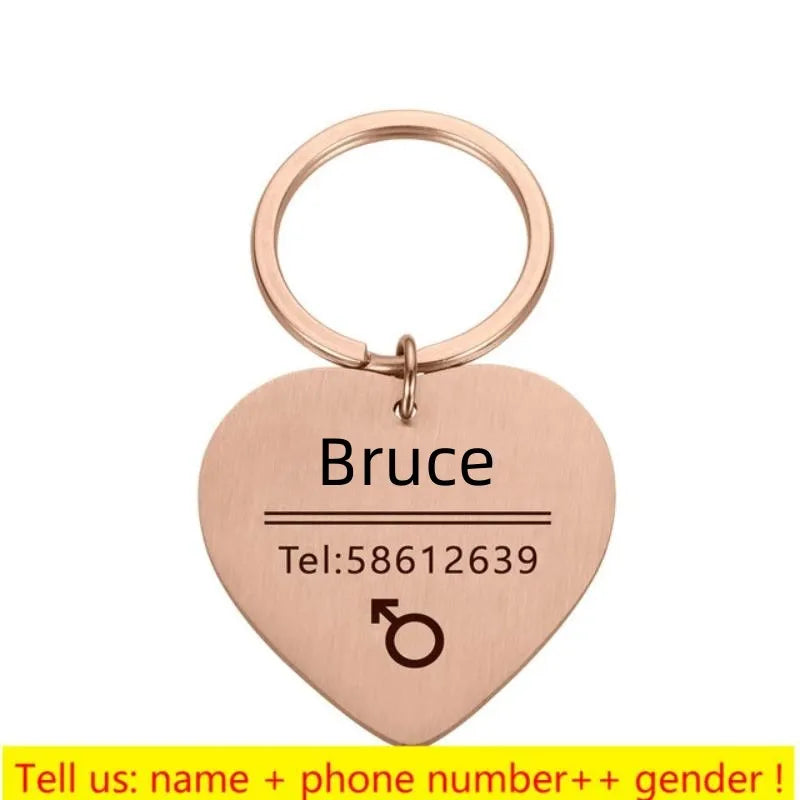 Personalized Engraved Pet ID Tag Bone Shape