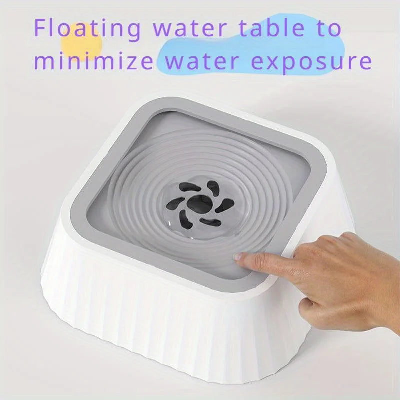 Splash-Proof Large Capacity Floating Pet Water Bowl