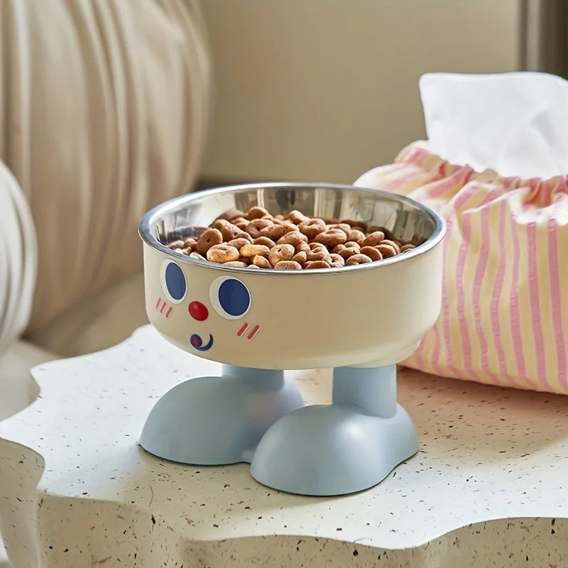Elevated Anti-Tip Stainless Steel Pet Bowl