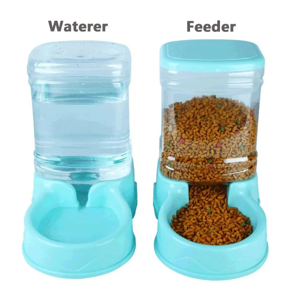 3.8L Automatic Cat and Dog Feeder and Water Fountain