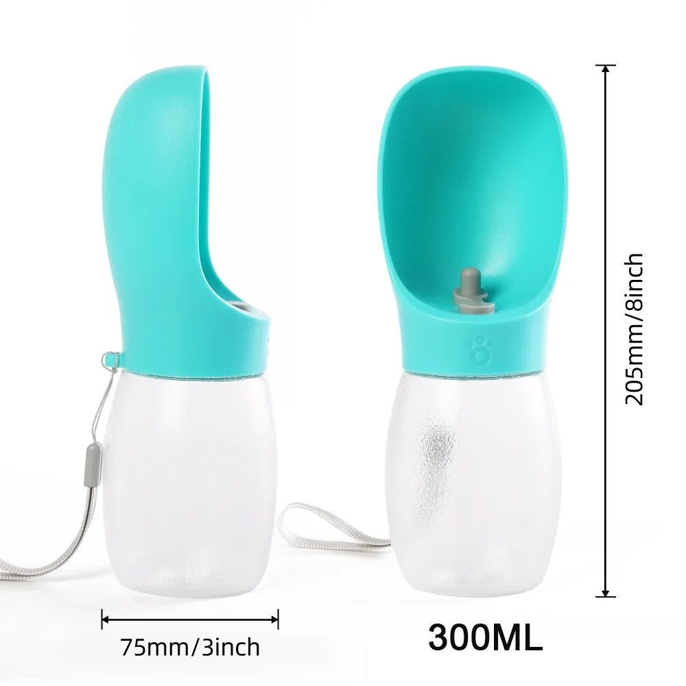Portable 300ml Dog Water Bottle and Feeder