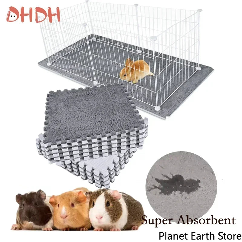 Absorbent Waterproof Anti Slip Cage Liners for Rabbits and Guinea Pigs