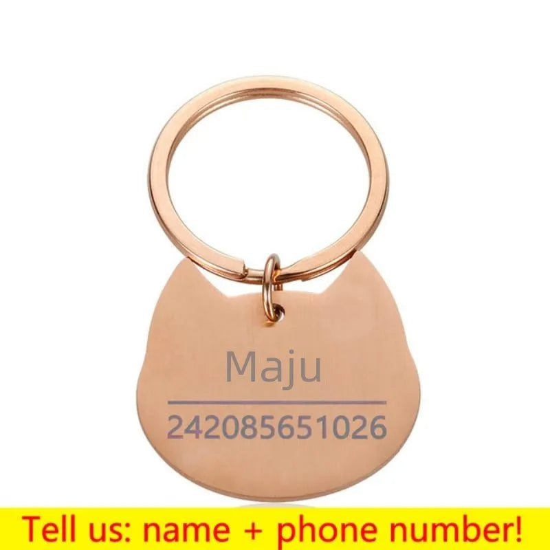 Personalized Engraved Pet ID Tag Bone Shape