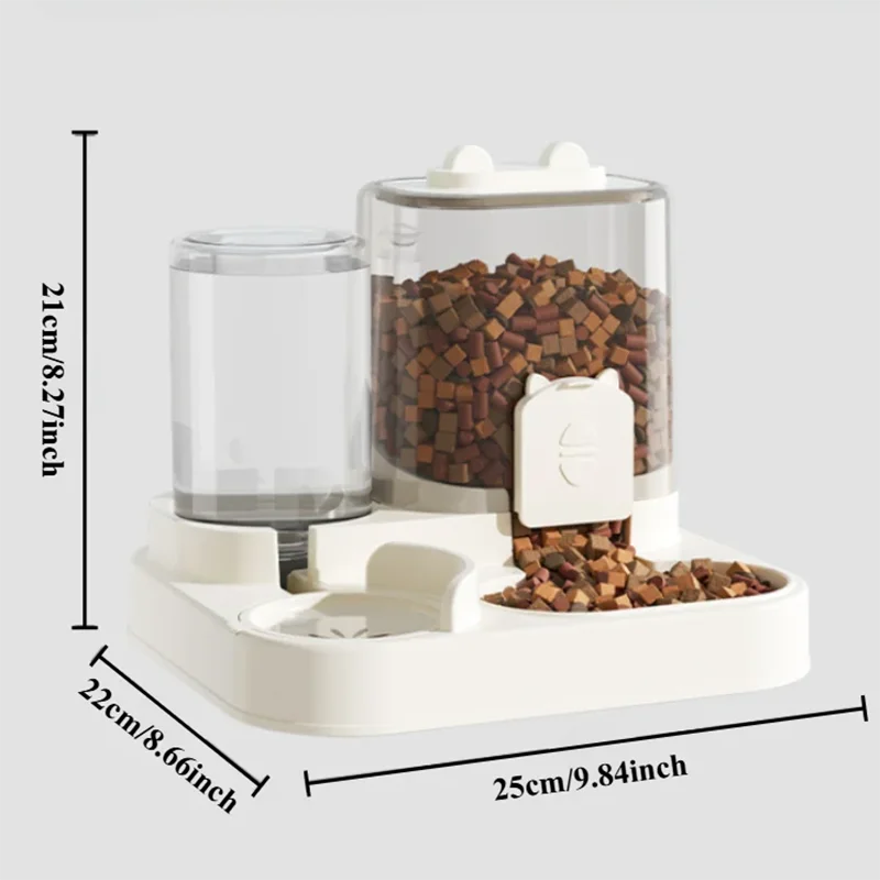 Automatic Pet Feeder and Water Fountain Bowl