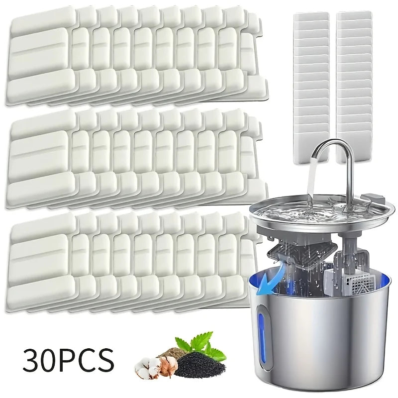 Cat Water Fountain Replacement Filters 15 to 30 Pack