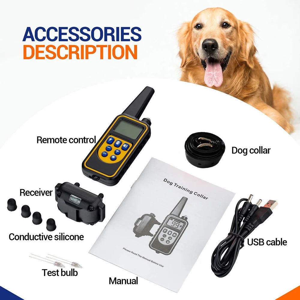 Rechargeable Electric Dog Training Collar with Clicker